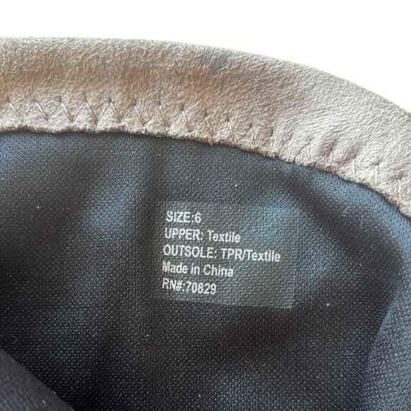 Rue 21 Women Over the Knee Faux Suede Block Heel Boots Tie Brown Gray NEW Size 6 - Picture 6 of 9